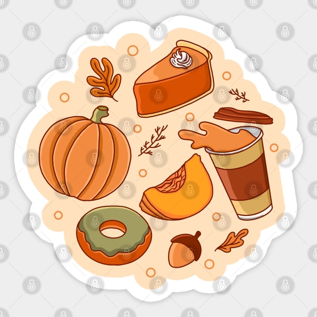 Pumpkin Spice Sticker by Kimprut